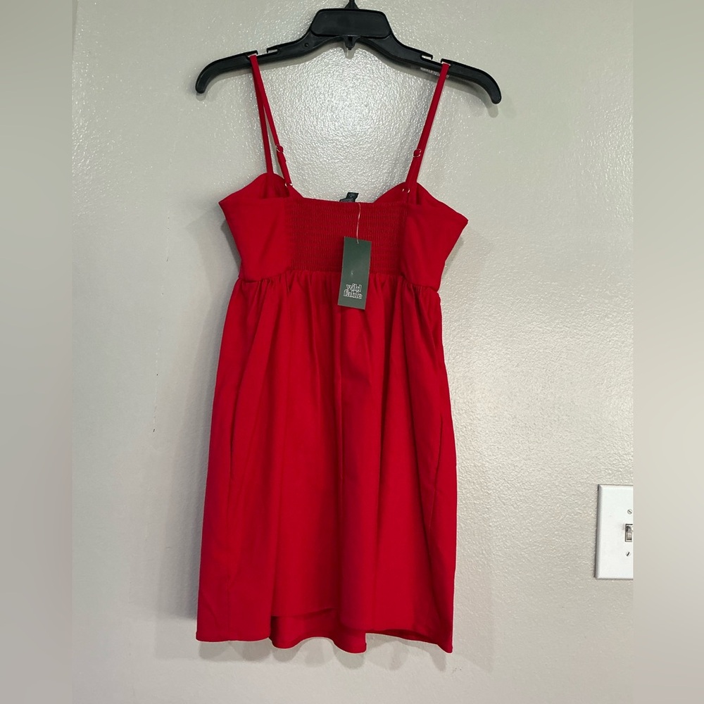 NWT Women’s Mini Dress. Red XS - Picture 9 of 9
